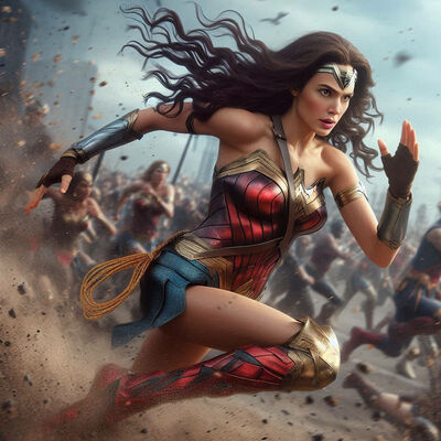 wonder woman running in real life 