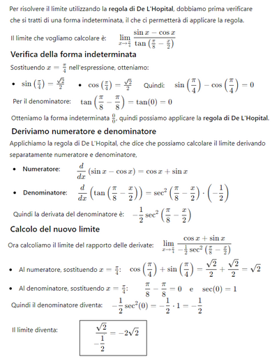 Limite indeterminato funzione trigonometrica