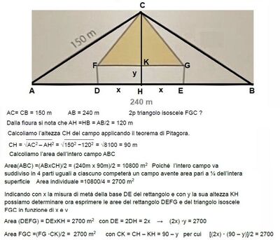 Perimetro campo triangolare 1