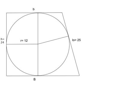 trapezio rettangolo circoscritto