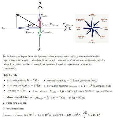 Calcolo spostamento surfista 1