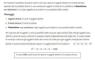 Disposizione con ripetizione