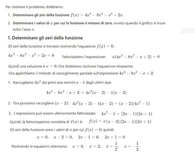 Disequazione 4° 1