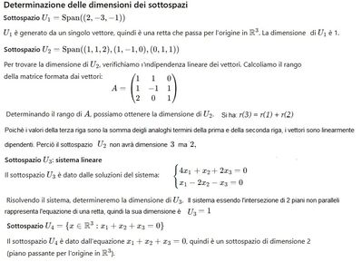 Sottospazi inclusi 1