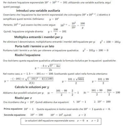 equaz esponenziale N 167