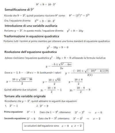 Equaz esponenziale 168