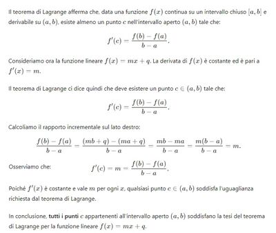 funzione lineare