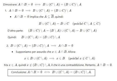 dimostrazione  Insiemistica in simboli