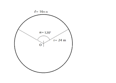 settore circolare r= 24 m