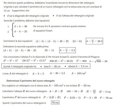 Perimetro rettangolo equivalente 1