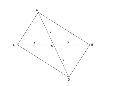 triangolo, mediana, parallelogramma