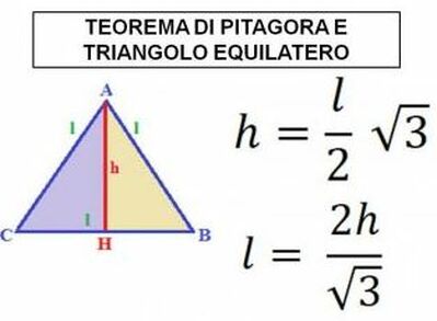 triang equilatero altezza lato