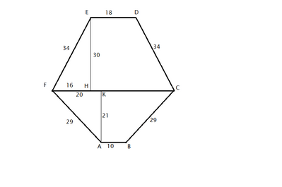 esagono composto (2 trapezi)