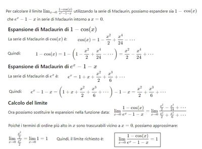 Limite con Maclaurin 1