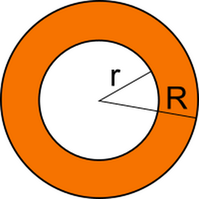 Una corona circolare è la parte di cerchio compresa tra due circonferenze concentriche.