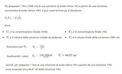 Soluzione diluita