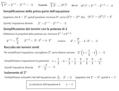 eq esponenziale