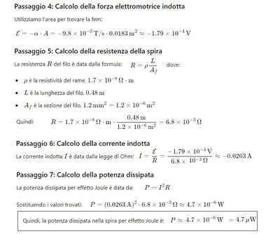 Potenza dissipata per effetto Joule 2