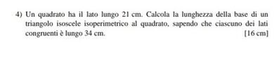 problema 4 triangolo isoscele