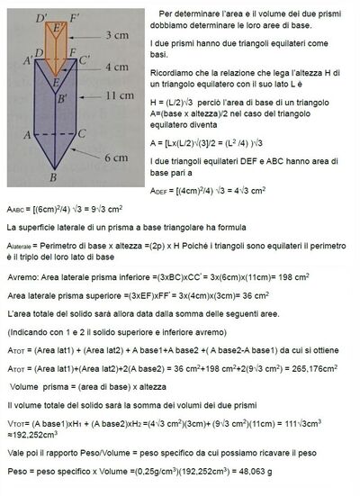 Volume prismi triangolari