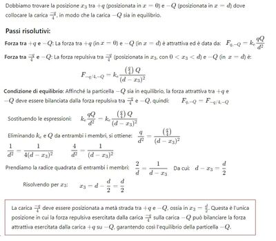 posizione carica per equilibrio 2