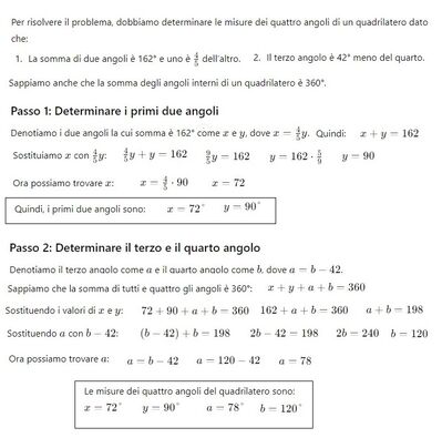 Misura angoli quadrilatero