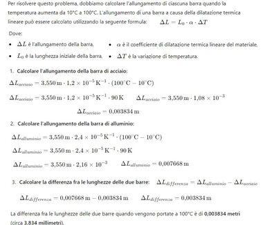 Dilatazione lineare 1