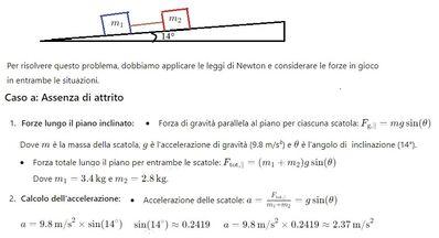 Masse su piano inclinato 1