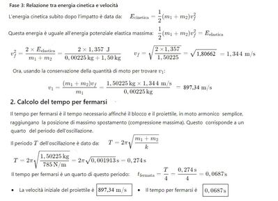 Proiettile + molla 2