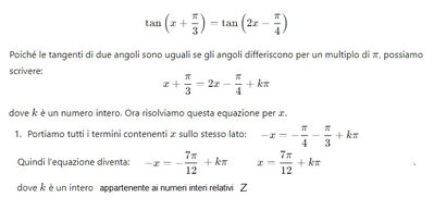 equaz trig tangenti