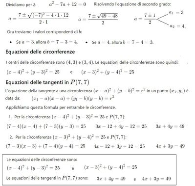 Tangenti a circonferenza 2