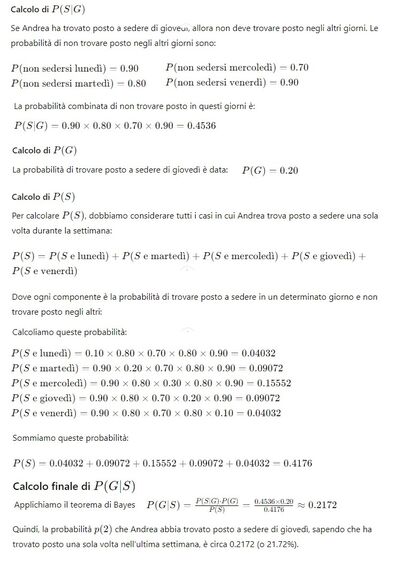 Probabilità di sedersi sull'autobus 2