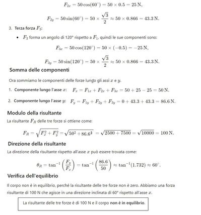 Risultante forze 2
