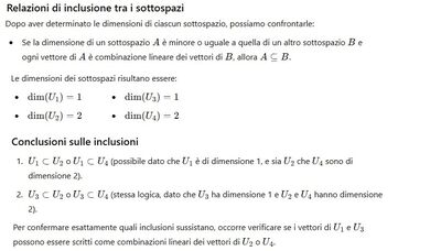 Sottospazi inclusi 2