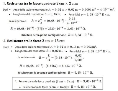 Calcolo resistenza ferro 2