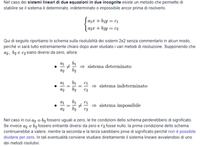 Sistemi Lineari