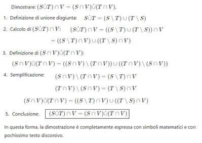 Unione disgiunta dimostrazione simbolica