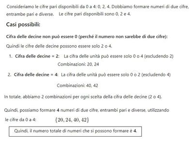 numeri di due cifre pari