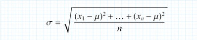 deviazione standard 