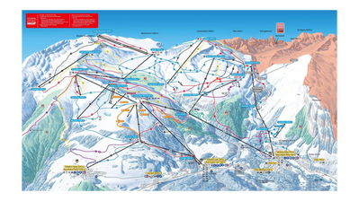 Mappa delle piste Flims Laax Falera 