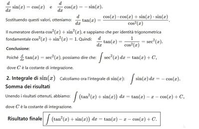 Integrale trigonometrico 2
