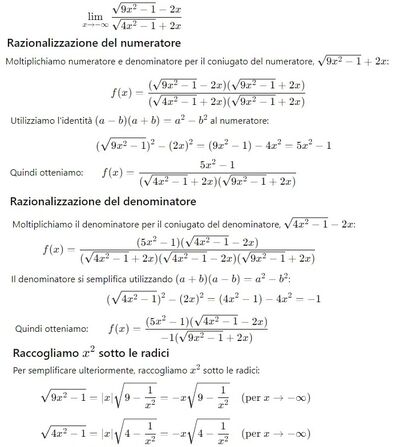 limite irrazionale 1