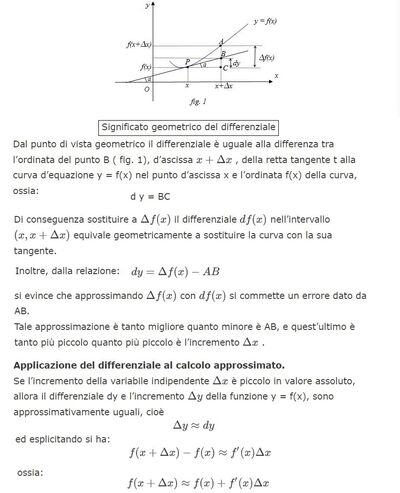 Differenziale di una funzione 2 