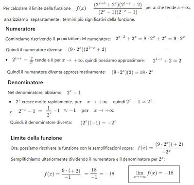 limite di esponenziali
