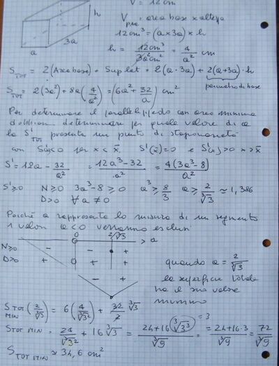 Area minima parallelepipedo