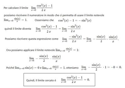 limite risolto con notevole