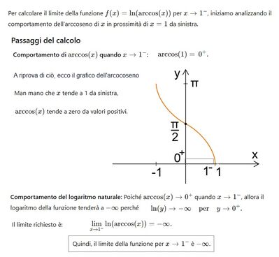 limite arcosx